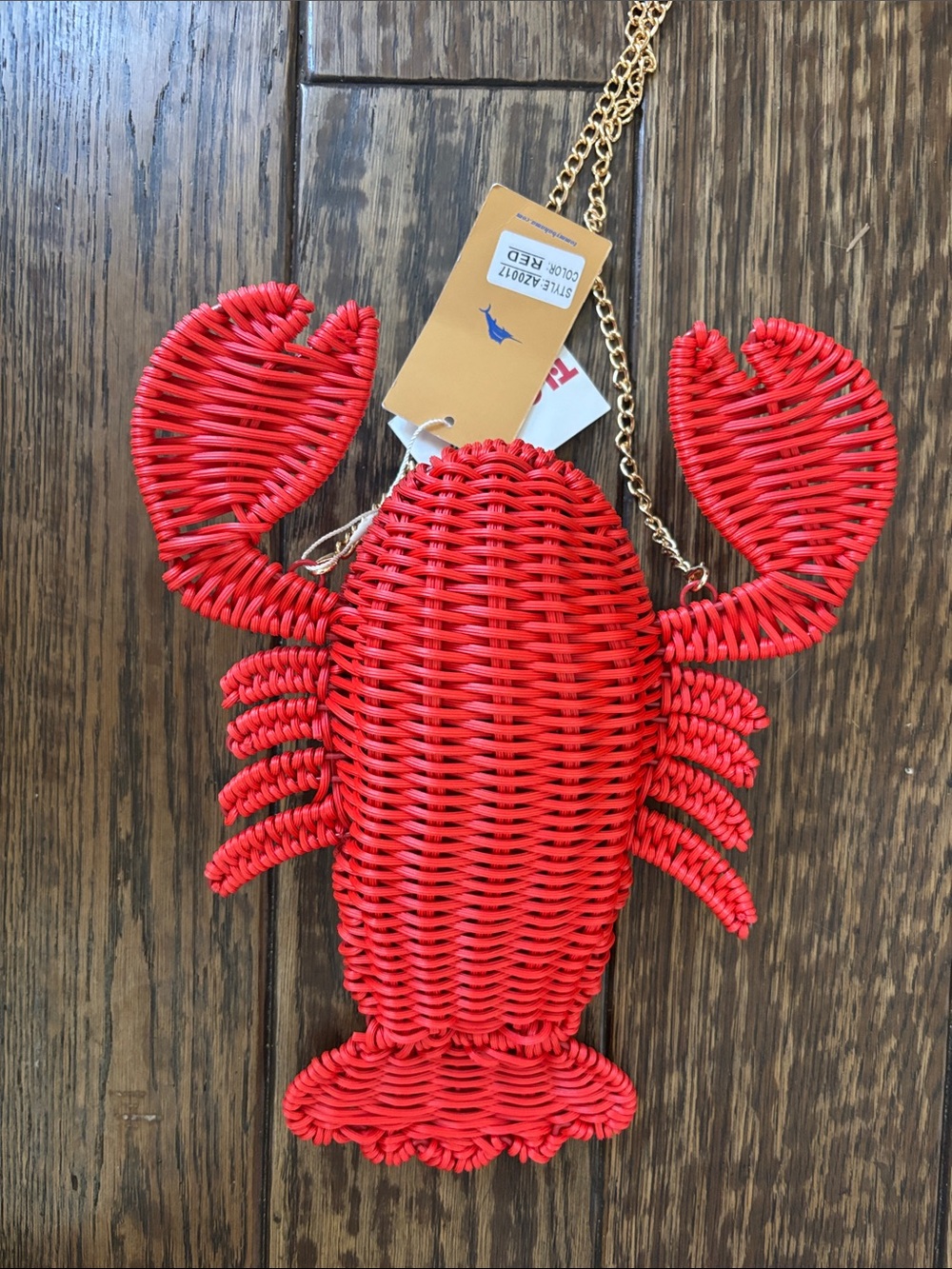 Tommy Bahama NWT lobster purse bag straw - Picture 3 of 5